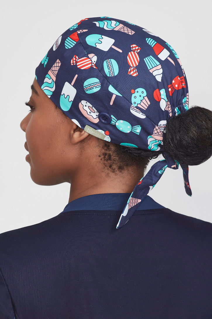 Biz Care Unisex Printed Scrub Cap