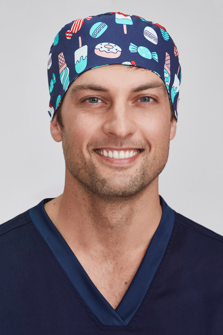 Biz Care Unisex Printed Scrub Cap