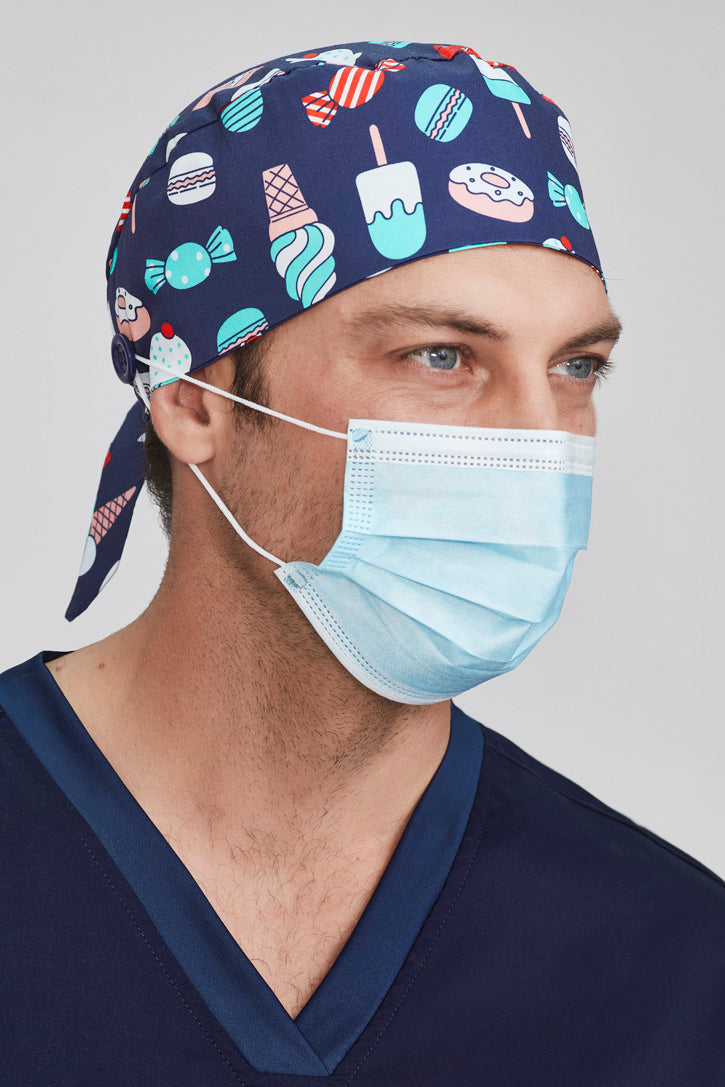 Biz Care Unisex Printed Scrub Cap