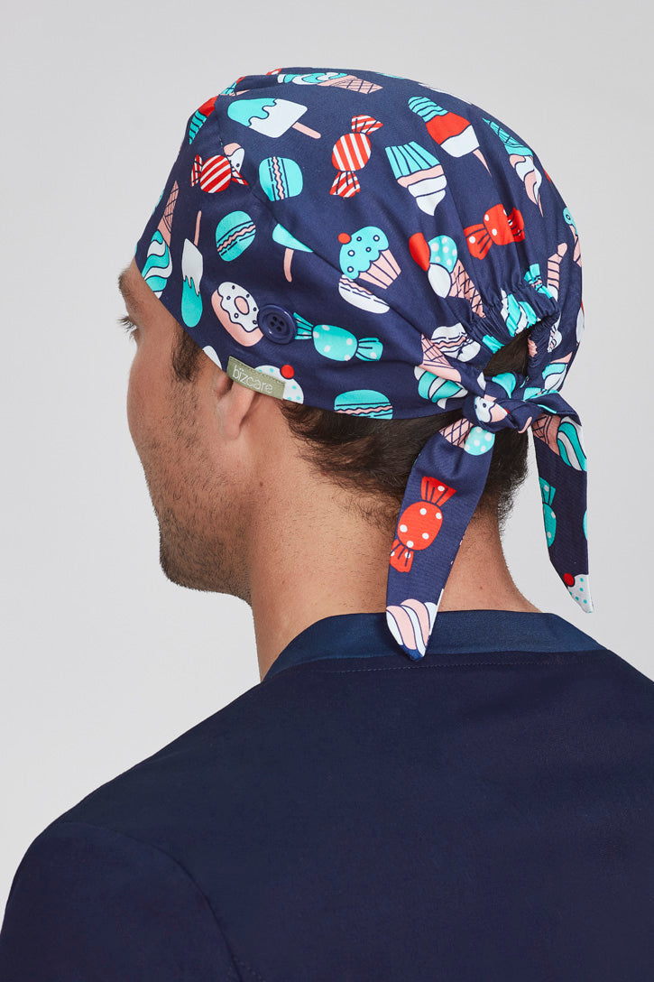 Biz Care Unisex Printed Scrub Cap