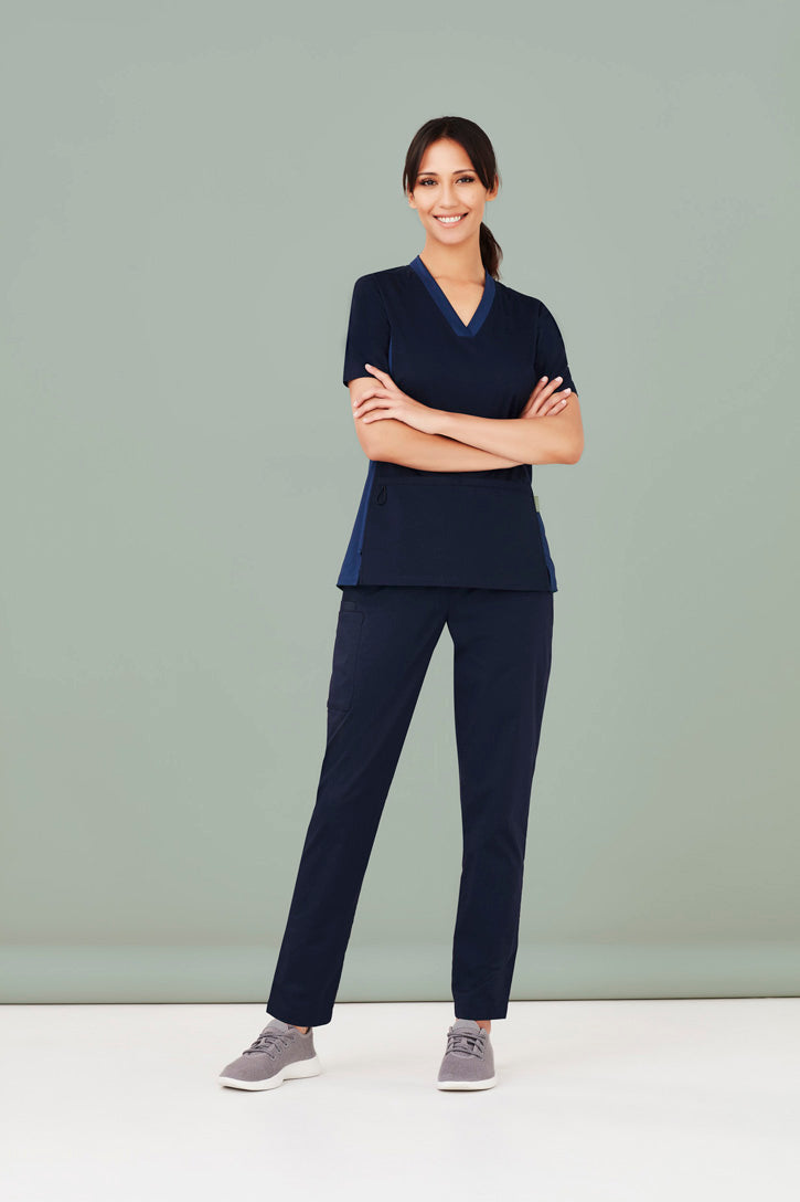 BIZ CARE RILEY WOMENS STRAIGHT LEG SCRUB PANT