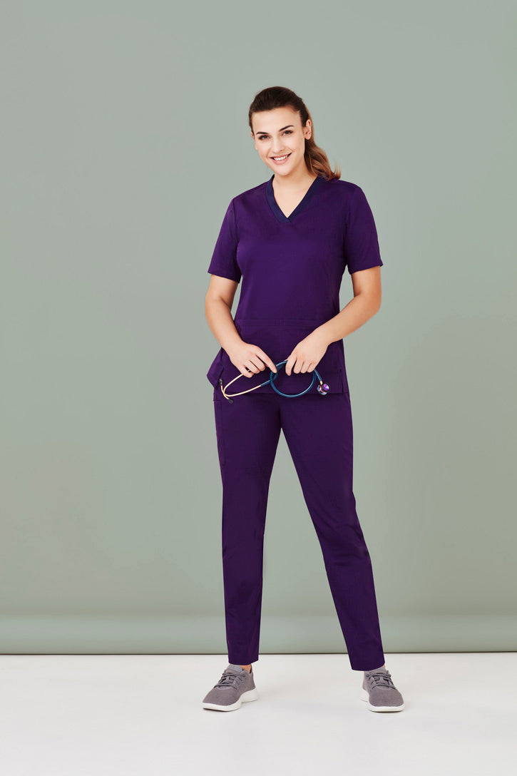 BIZ CARE RILEY WOMENS STRAIGHT LEG SCRUB PANT