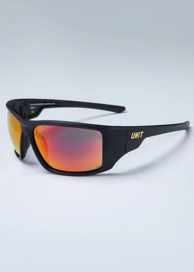 Unit Bullet - Medium Impact Safety Sunglasses -Black Orange