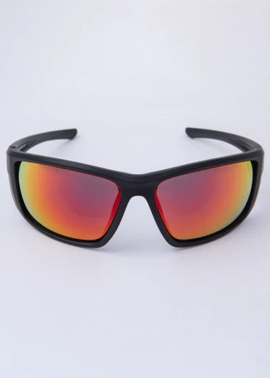 Unit Bullet - Medium Impact Safety Sunglasses -Black Orange