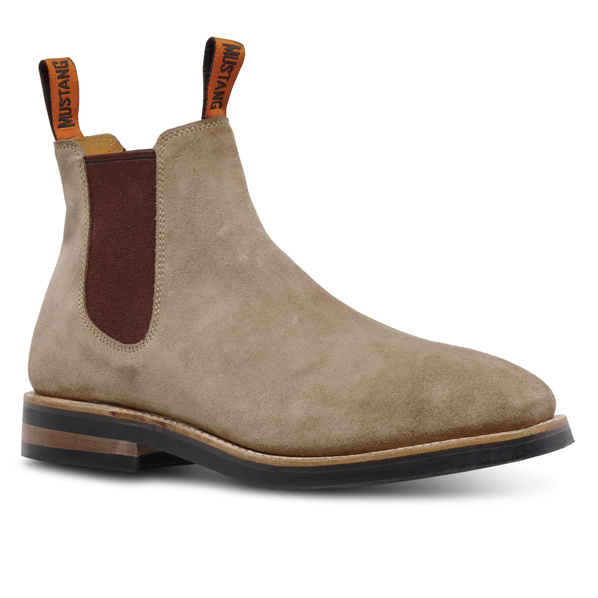 Mustang Signature Men’s
Pull-up leather boot - TAUPE