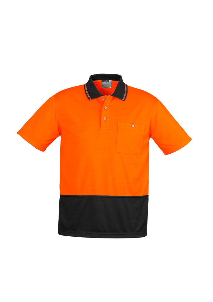 Syzmik Unisex Hi Vis Basic Spliced Polo - Short Sleeve