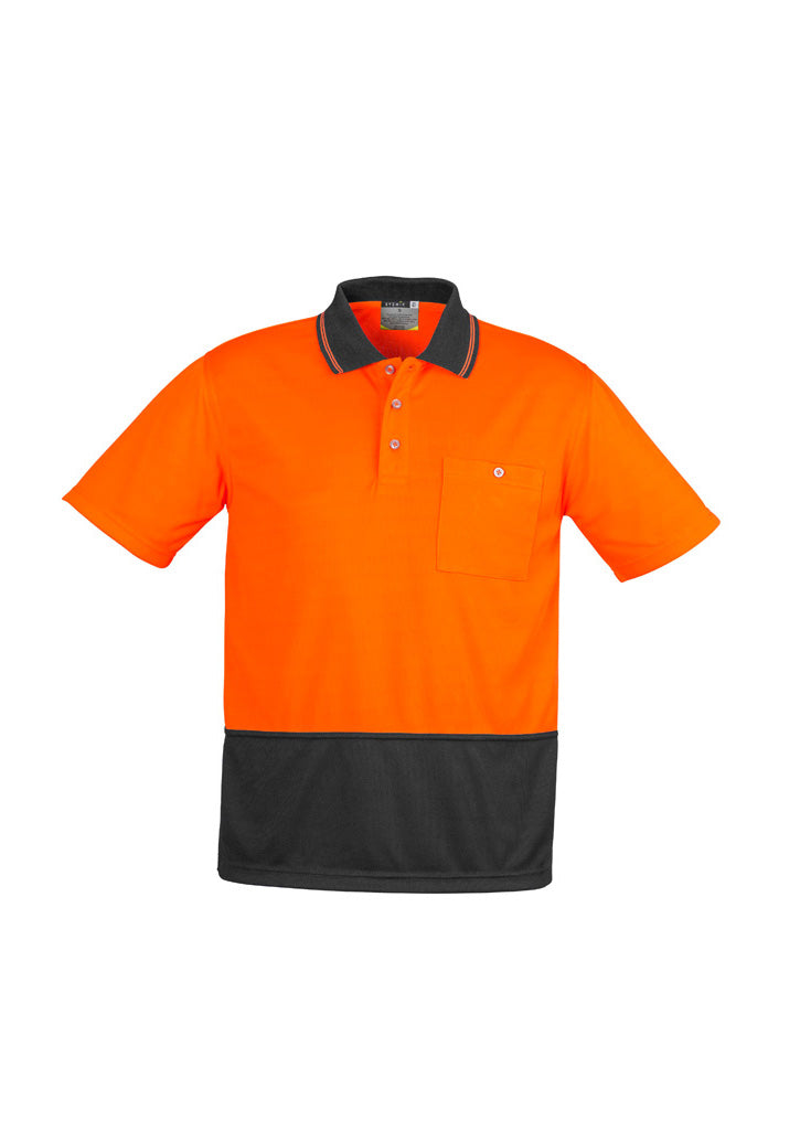 Syzmik Unisex Hi Vis Basic Spliced Polo - Short Sleeve