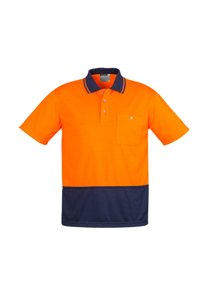 Syzmik Unisex Hi Vis Basic Spliced Polo - Short Sleeve