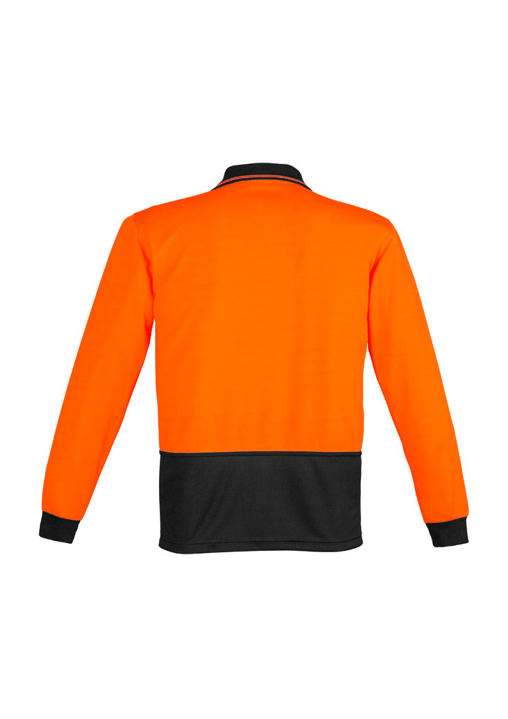 Syzmik Unisex Hi Vis Basic Spliced Polo - Long Sleeve