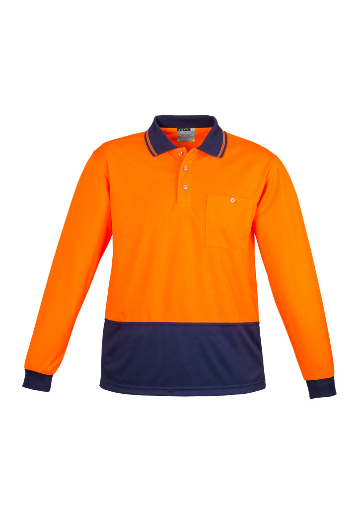 Syzmik Unisex Hi Vis Basic Spliced Polo - Long Sleeve