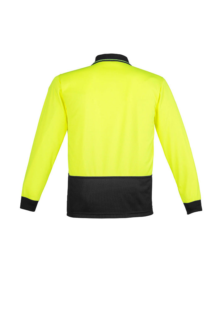 Syzmik Unisex Hi Vis Basic Spliced Polo - Long Sleeve