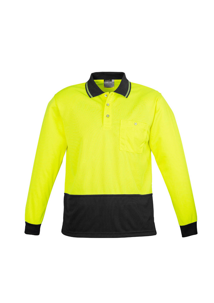 Syzmik Unisex Hi Vis Basic Spliced Polo - Long Sleeve