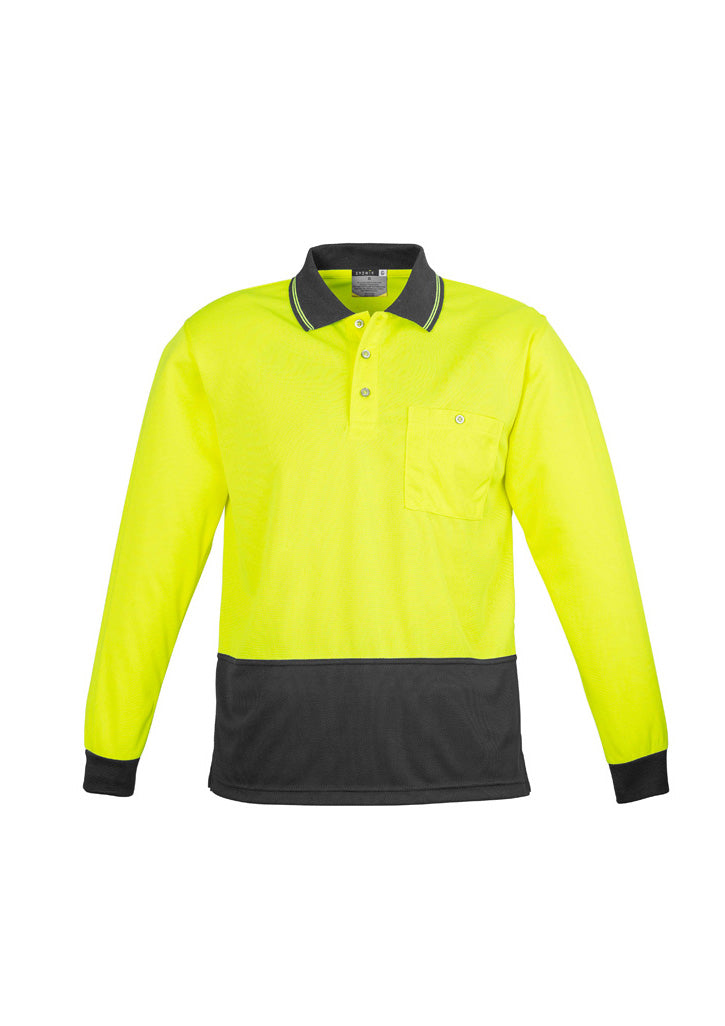 Syzmik Unisex Hi Vis Basic Spliced Polo - Long Sleeve