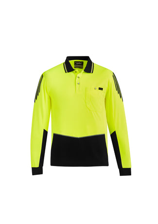 Syzmik Mens Hi Vis Flux L/S Polo