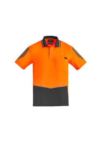 Syzmik Mens Hi Vis Flux S/S Polo