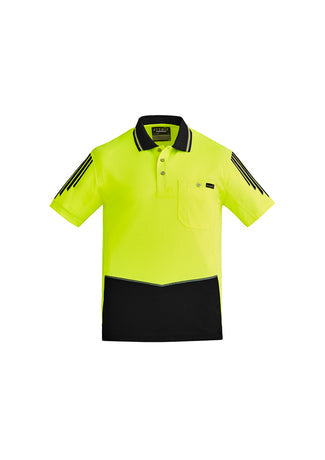 Syzmik Mens Hi Vis Flux S/S Polo