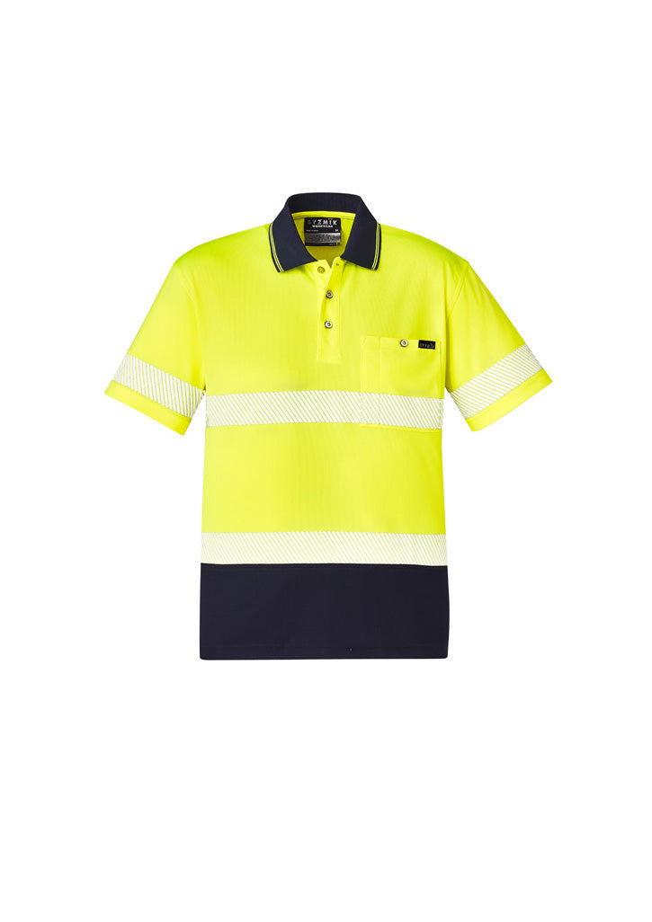 Unisex Hi Vis Segmented Tape Short Sleeve Polo