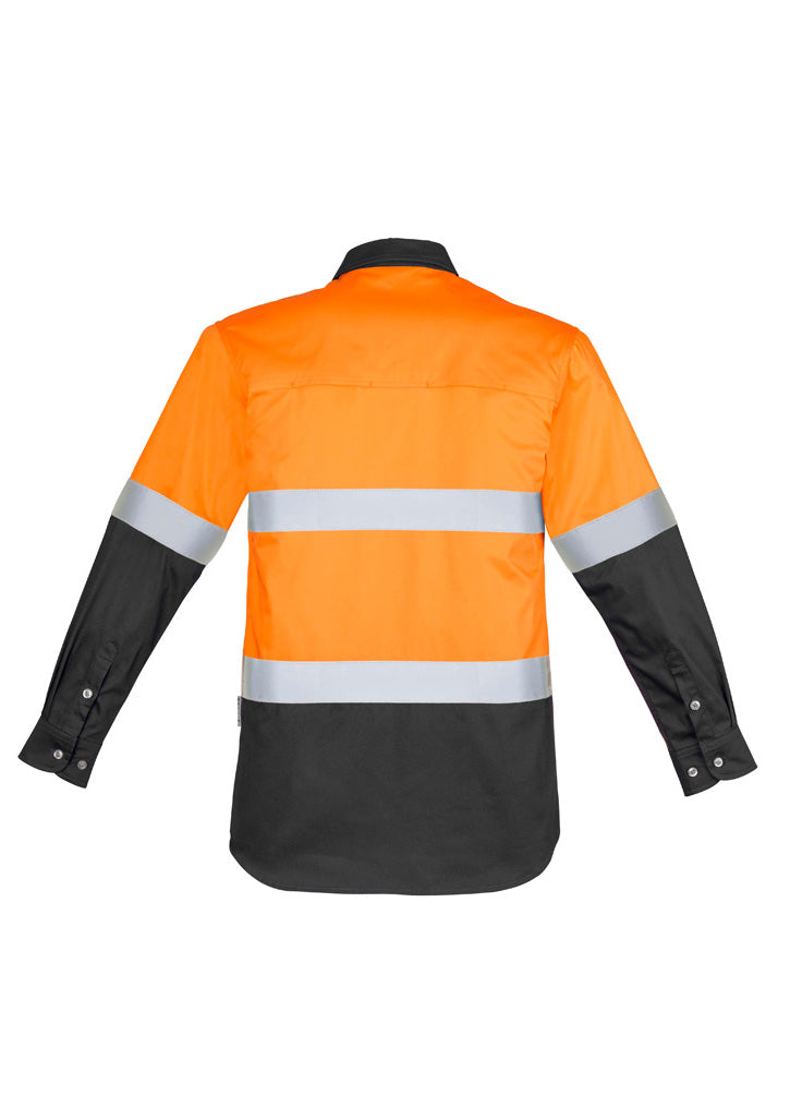 Syzmik Mens Hi Vis Spliced Industrial Shirt - Hoop Taped