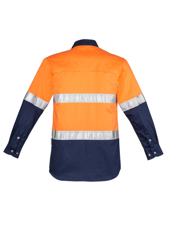 Syzmik Mens Hi Vis Spliced Industrial Shirt - Hoop Taped