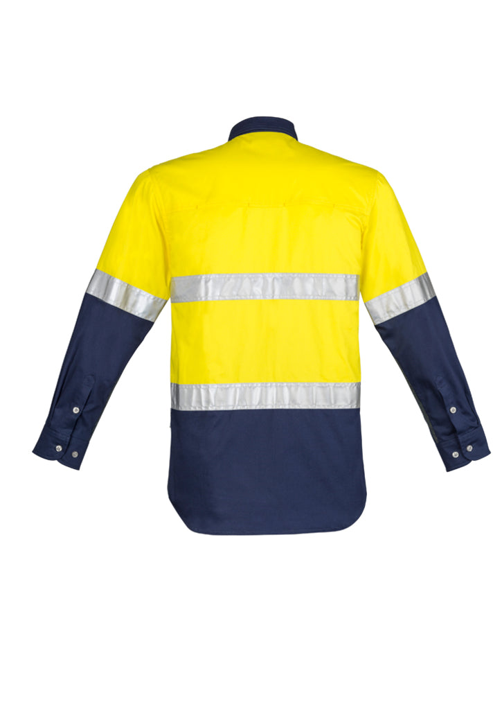 Syzmik Mens Hi Vis Spliced Industrial Shirt - Hoop Taped