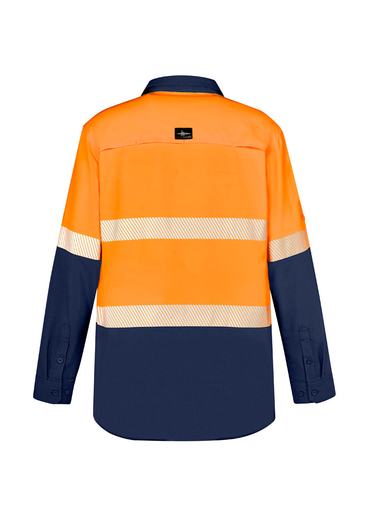 Syzmik Mens Hi Vis Outdoor Segmented Tape L/S Shirt