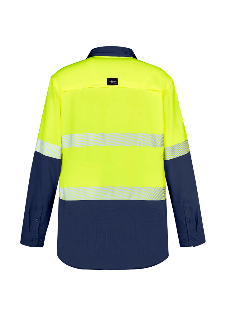 Syzmik Mens Hi Vis Outdoor Segmented Tape L/S Shirt