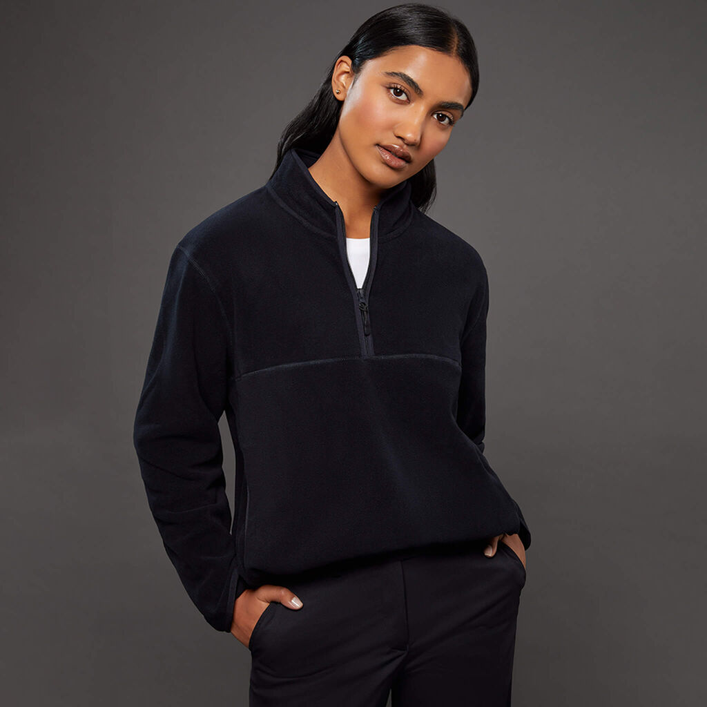 POLAR FLEECE ZIP NECK PULLOVER - CAT1GT