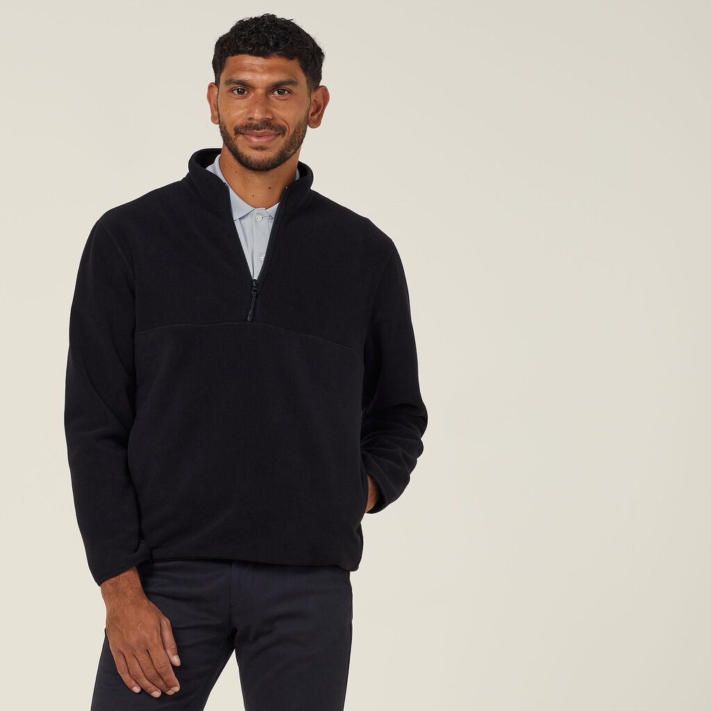 POLAR FLEECE ZIP NECK PULLOVER