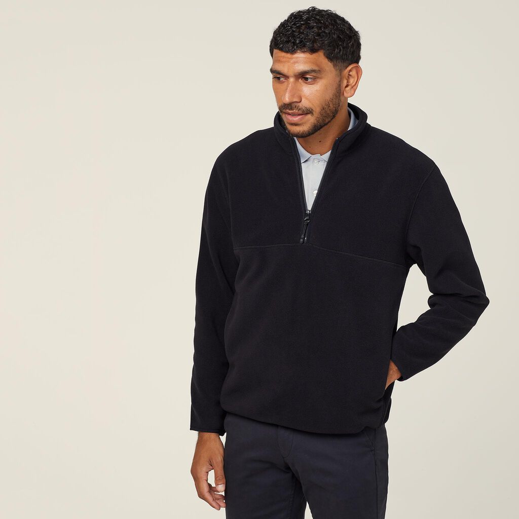 POLAR FLEECE ZIP NECK PULLOVER