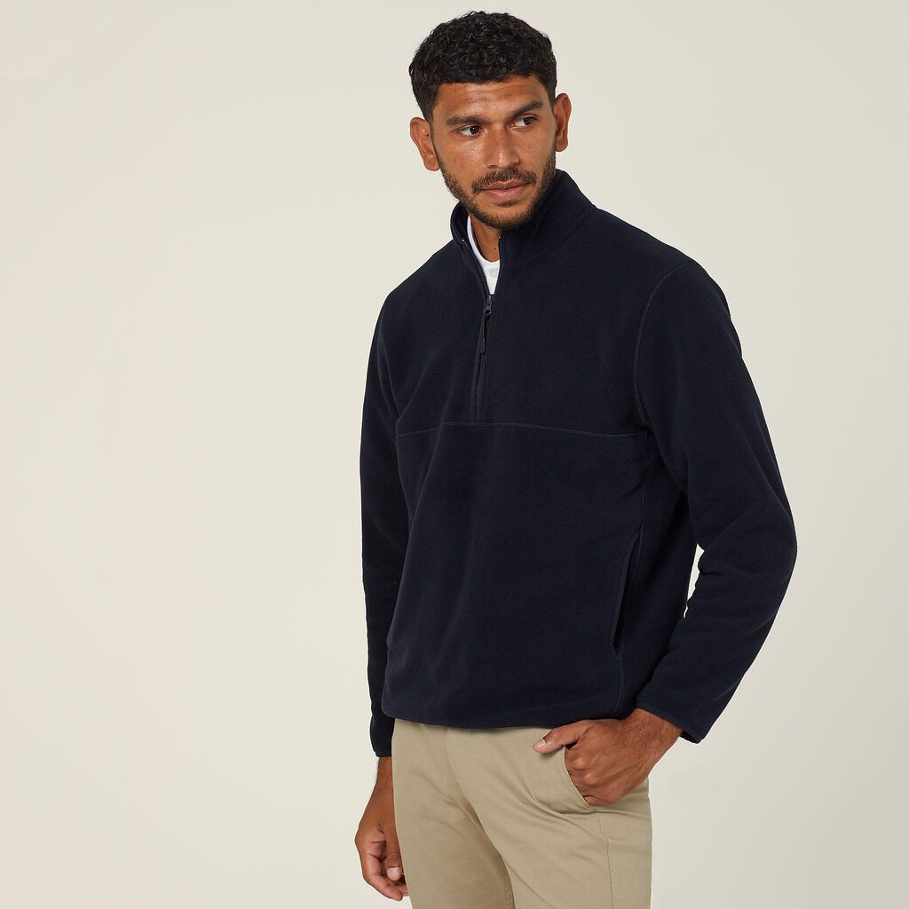 POLAR FLEECE ZIP NECK PULLOVER