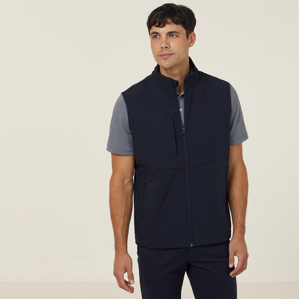 BONDED FLEECE ZIP VEST