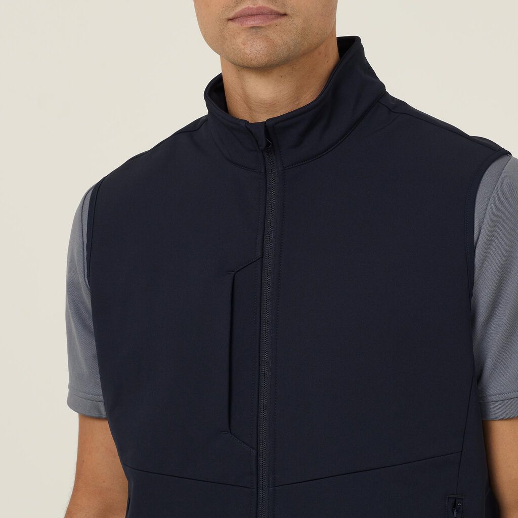 BONDED FLEECE ZIP VEST