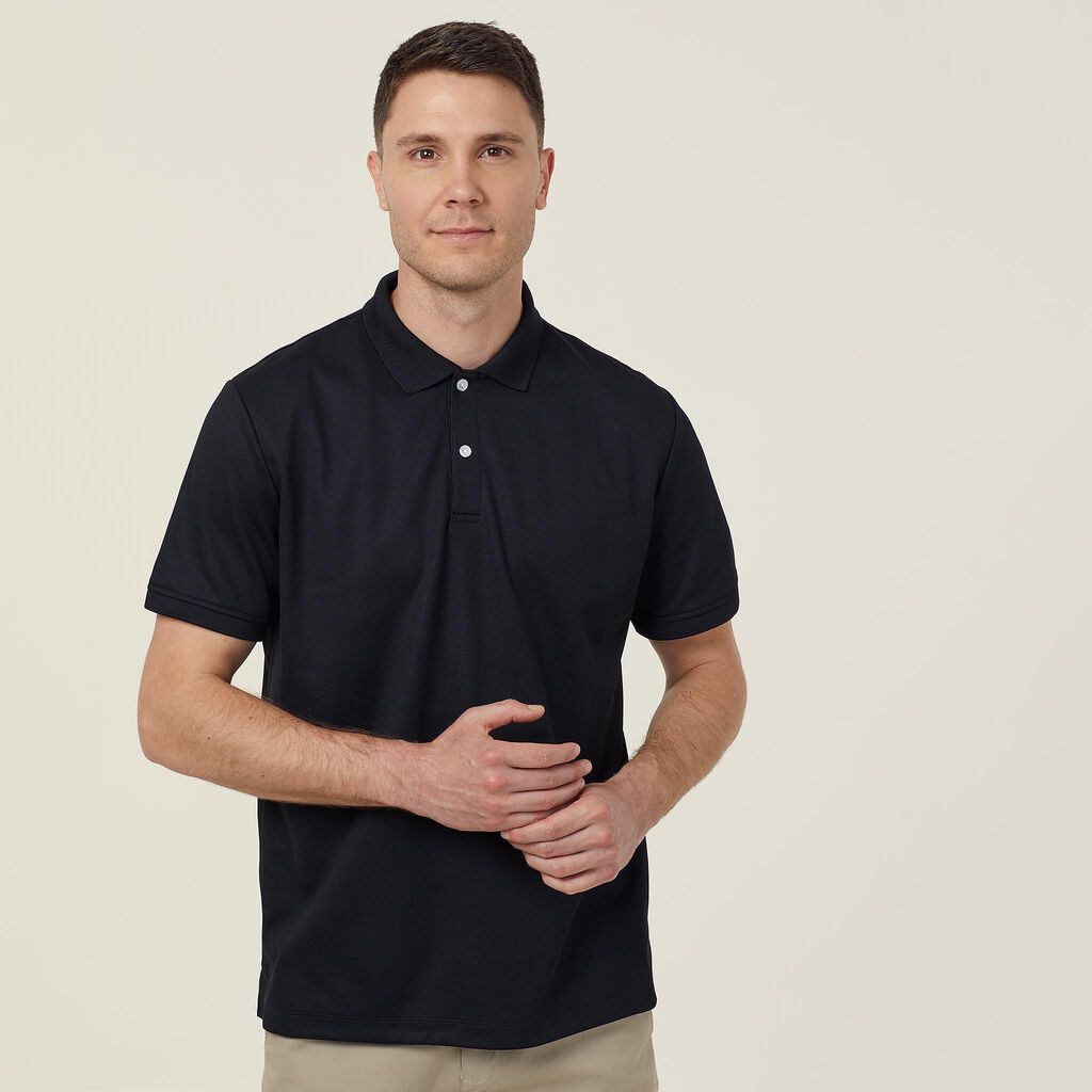 Mens Antibacterial Poyface Short Sleeve Polo