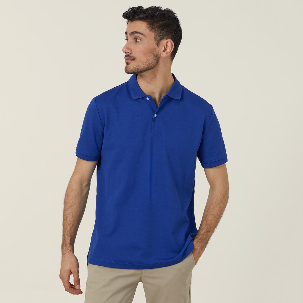 Mens Antibacterial Poyface Short Sleeve Polo