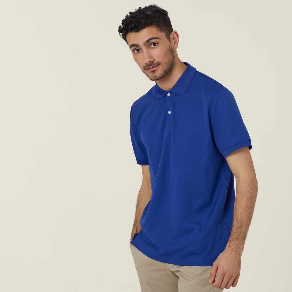 Mens Antibacterial Poyface Short Sleeve Polo