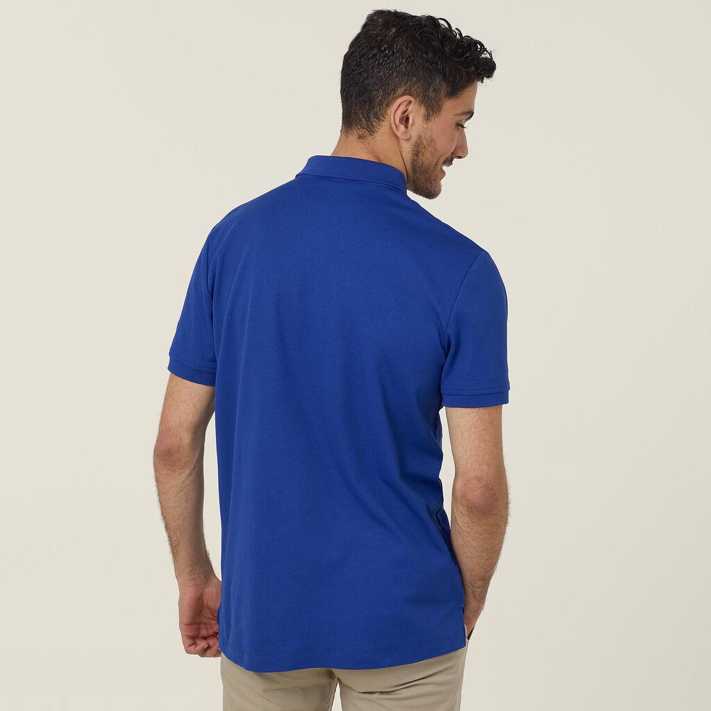 Mens Antibacterial Poyface Short Sleeve Polo