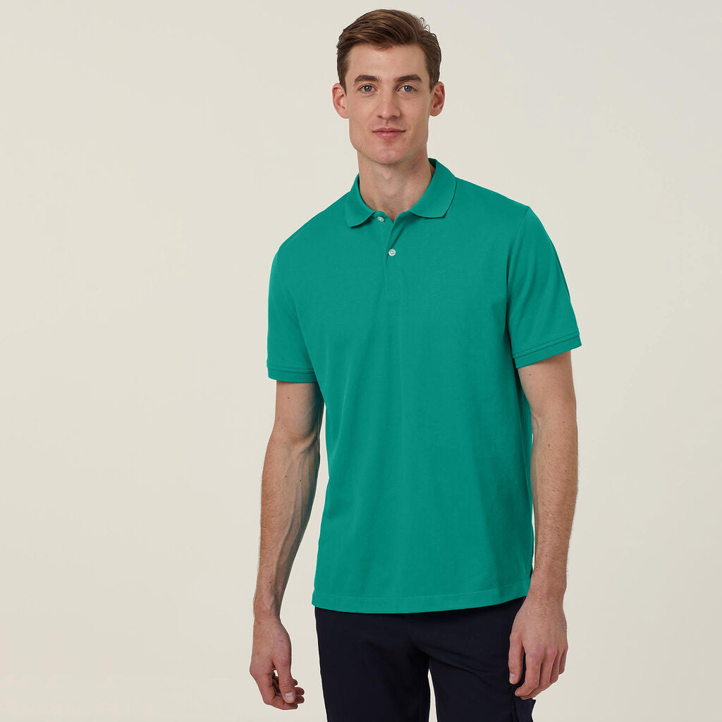 Mens Antibacterial Poyface Short Sleeve Polo