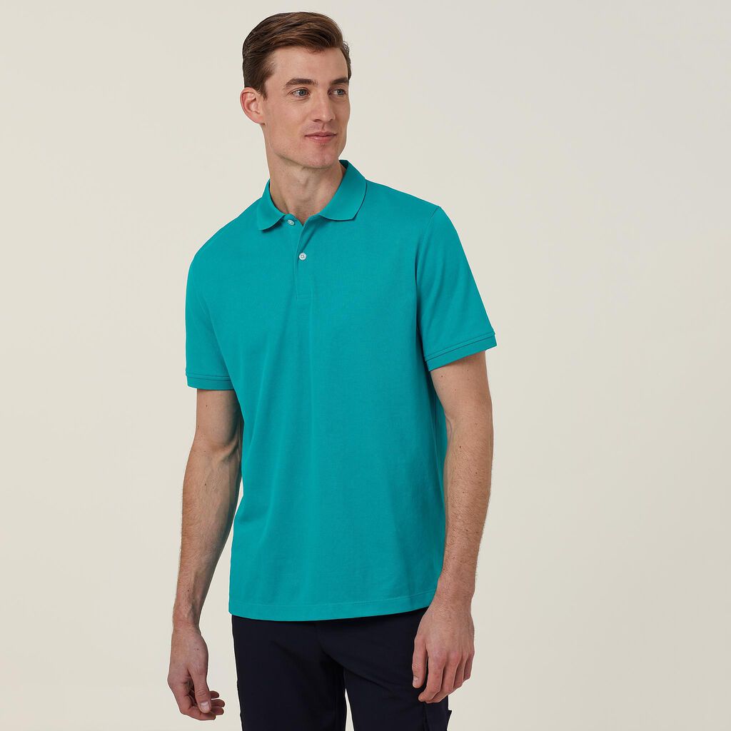 Mens Antibacterial Poyface Short Sleeve Polo