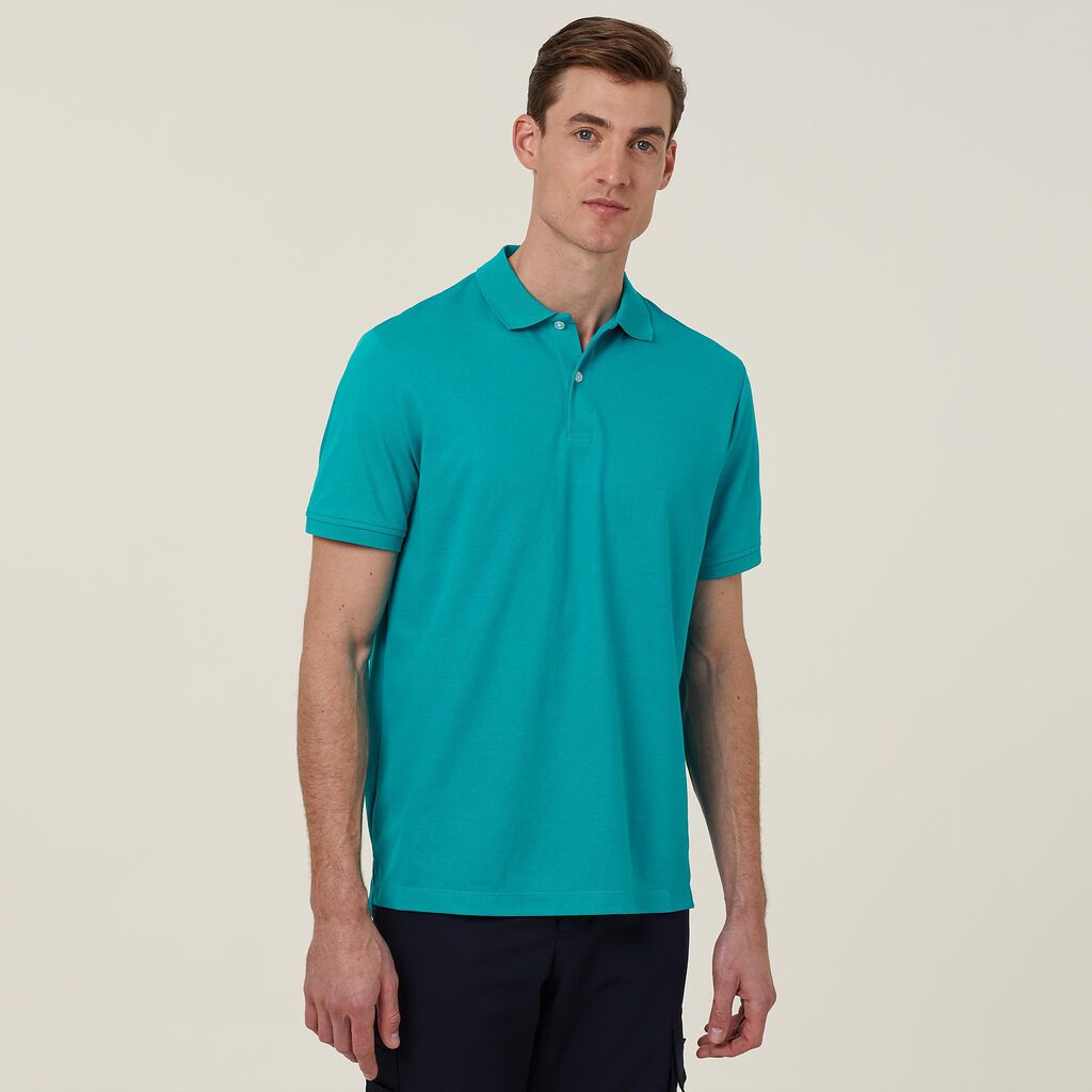 Mens Antibacterial Poyface Short Sleeve Polo