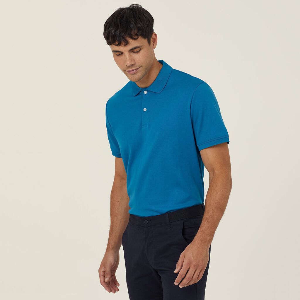 Mens Antibacterial Poyface Short Sleeve Polo