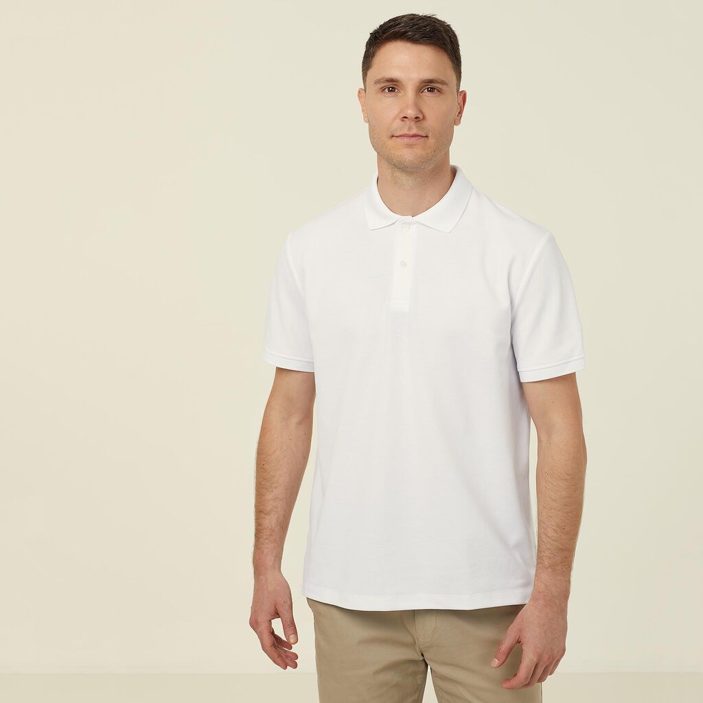 Mens Antibacterial Poyface Short Sleeve Polo