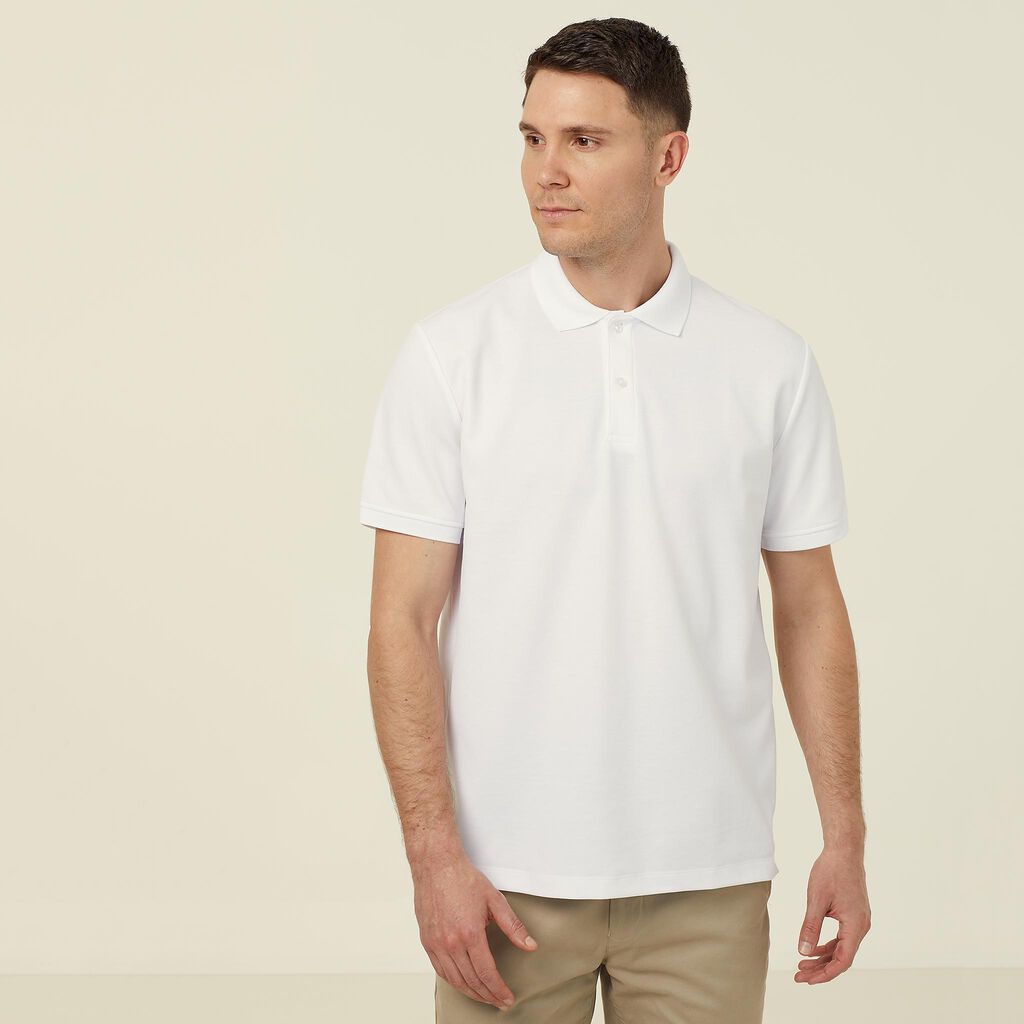 Mens Antibacterial Poyface Short Sleeve Polo