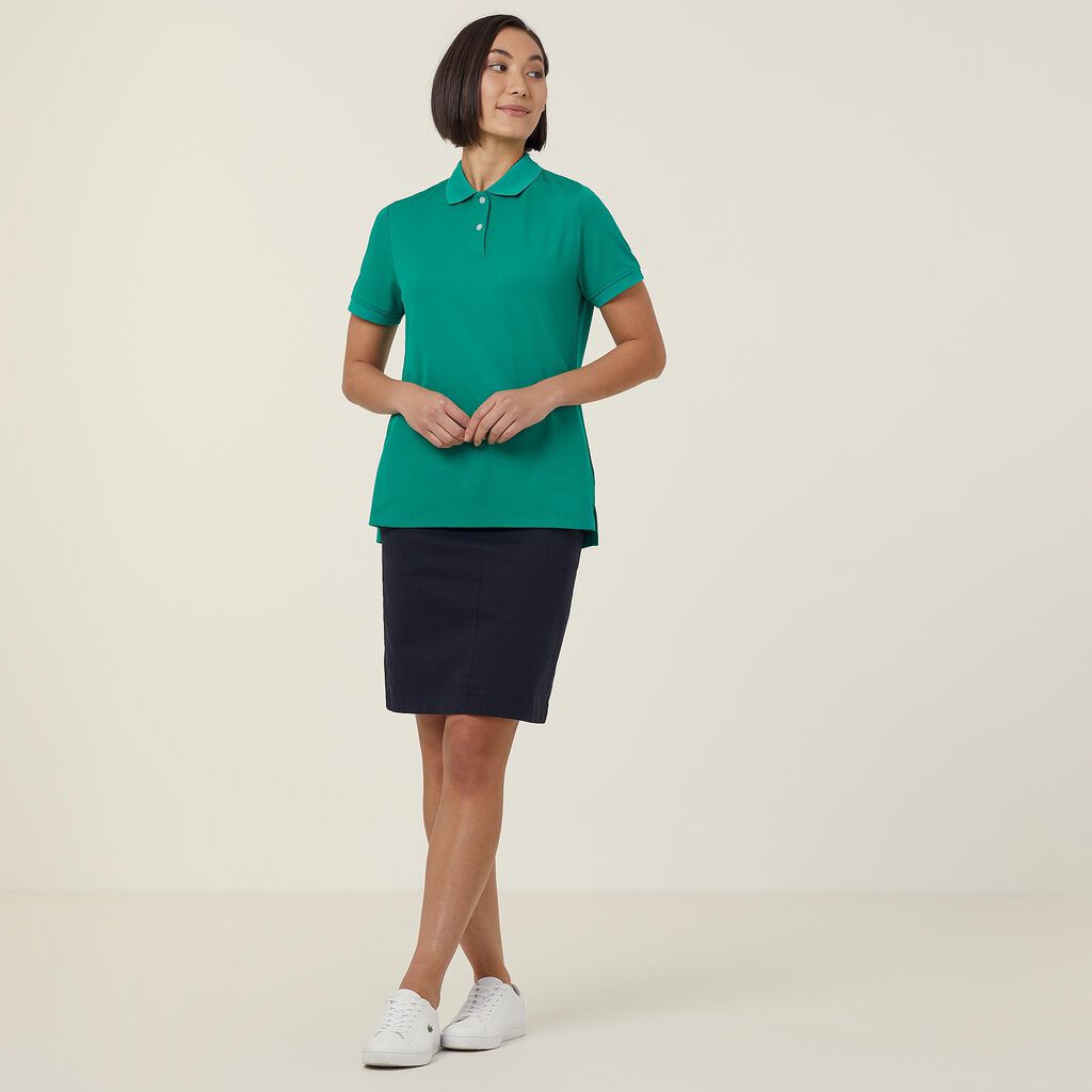 Women's Anti Bacterial Polyface Short Sleeve Polo - Sizes 2XL-5XL