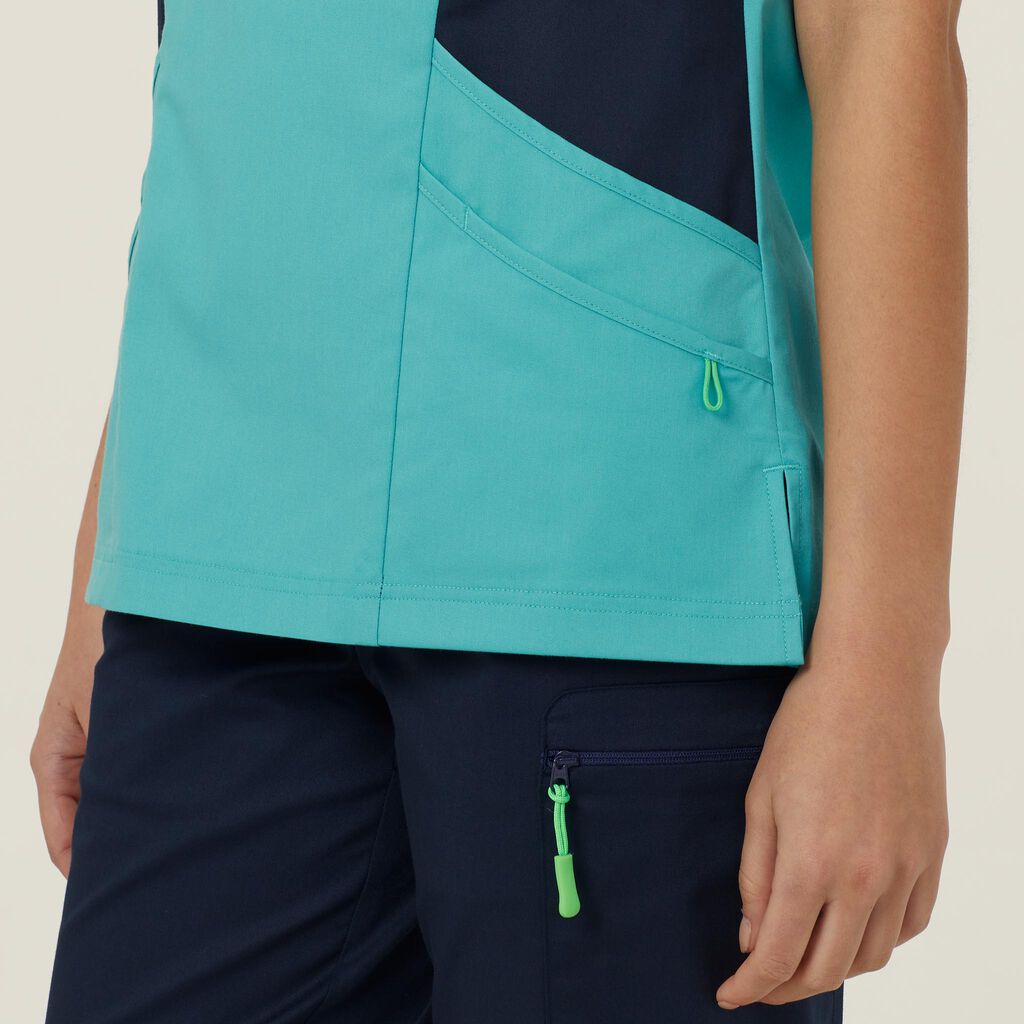 NEXT-GEN ANTIBACTERIAL ACTIVE NIGHTINGALE SCRUB TOP