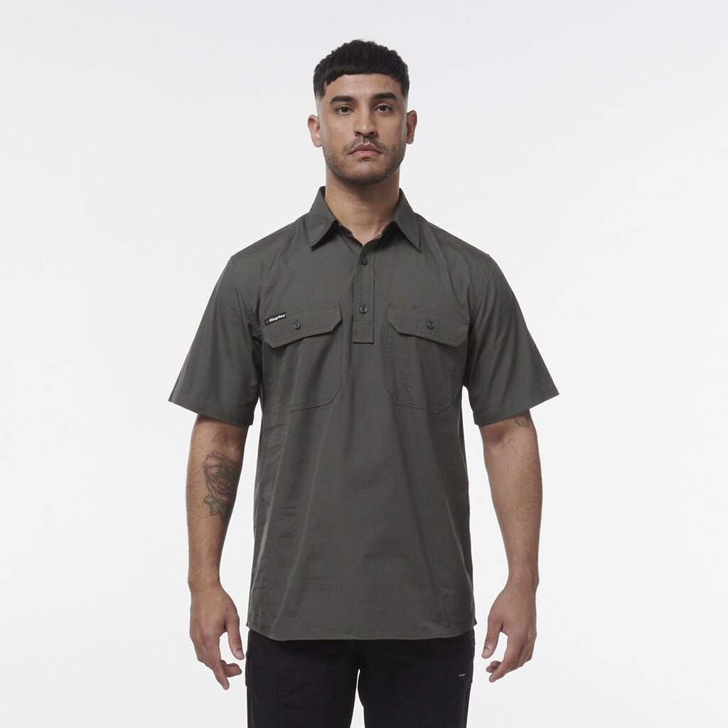 WORKCOOL VENTED CLOSED FRONT SHIRT SHORT SLEEVE