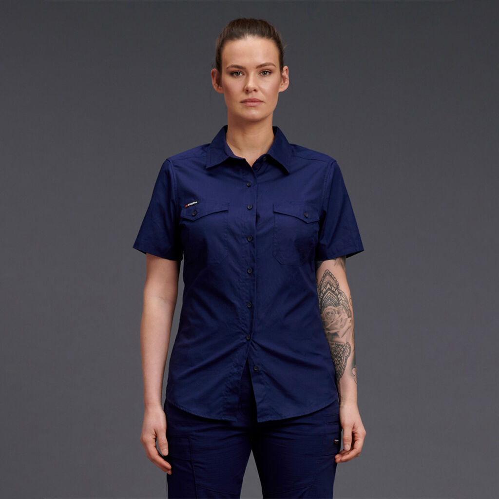 King Gee Womens Workcool 2 Shirt Short Sleeve