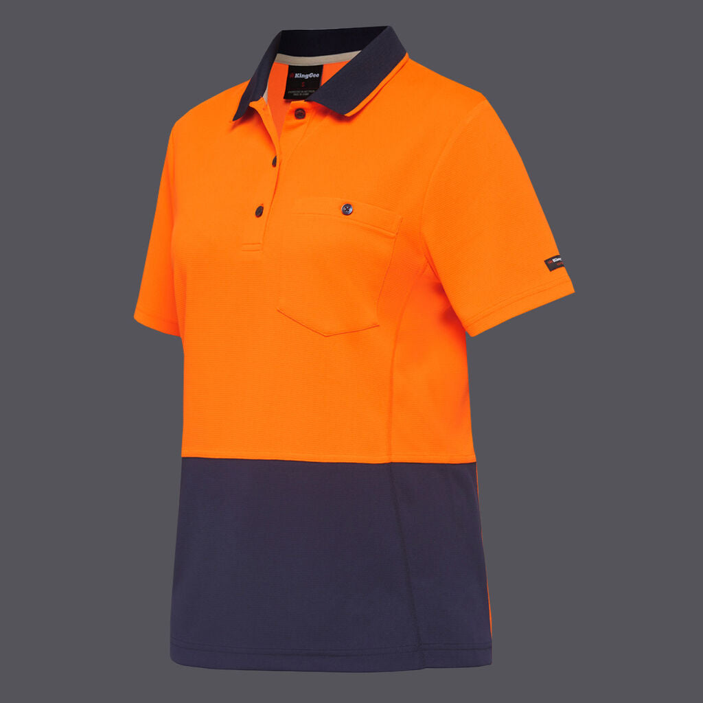 King Gee WC Wmns HF Spliced Polo S/S