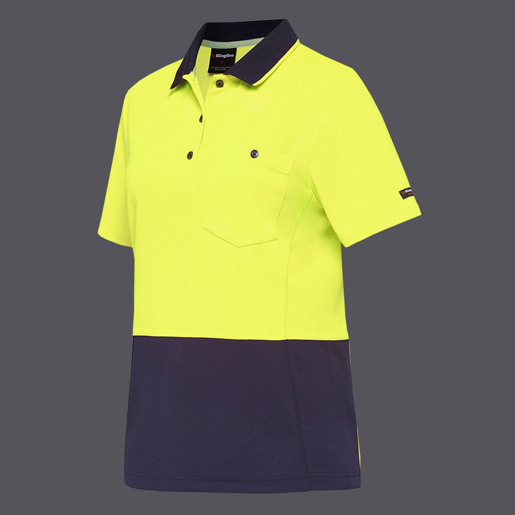 King Gee WC Wmns HF Spliced Polo S/S