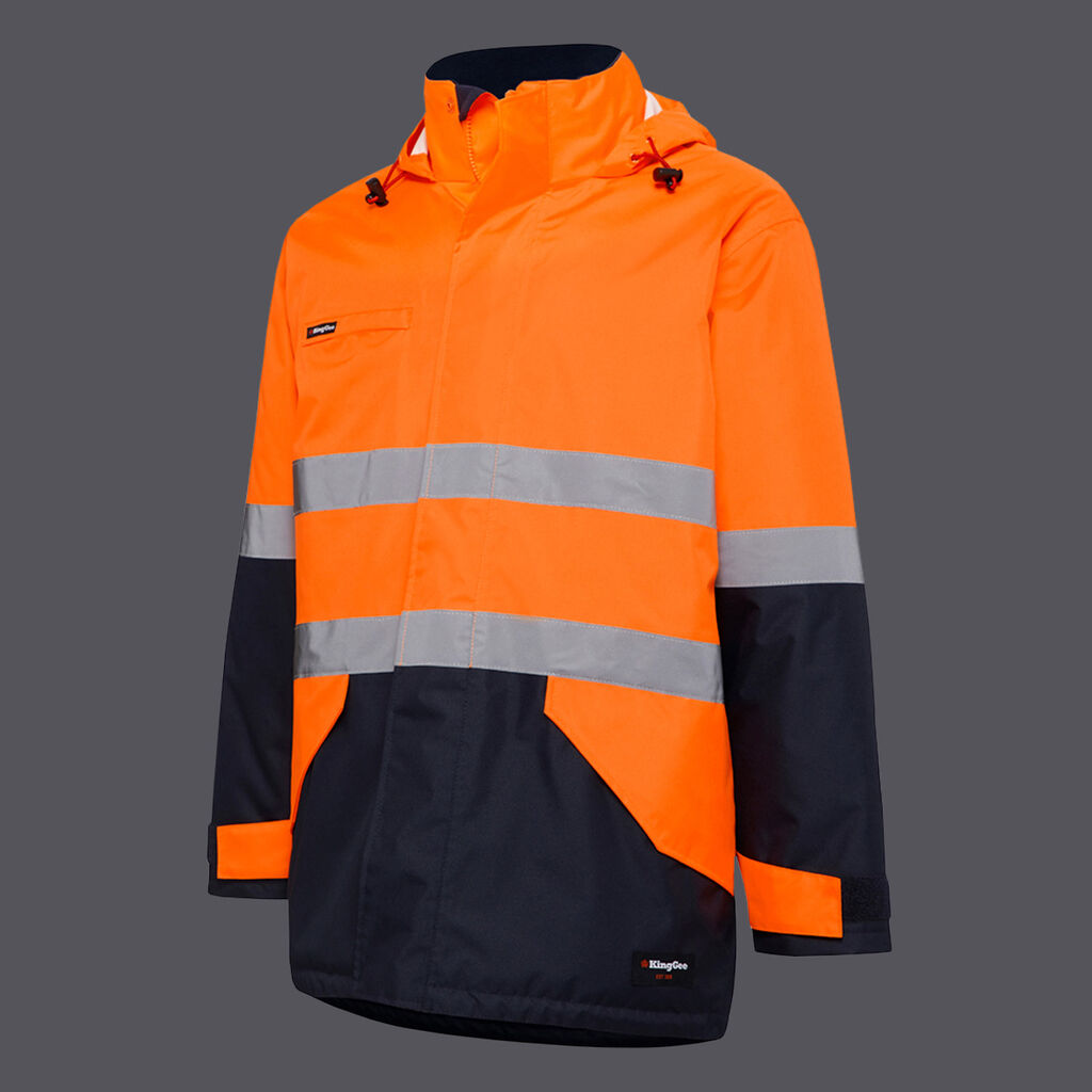 King Gee Reflective Insulated Wet Weather Jacket