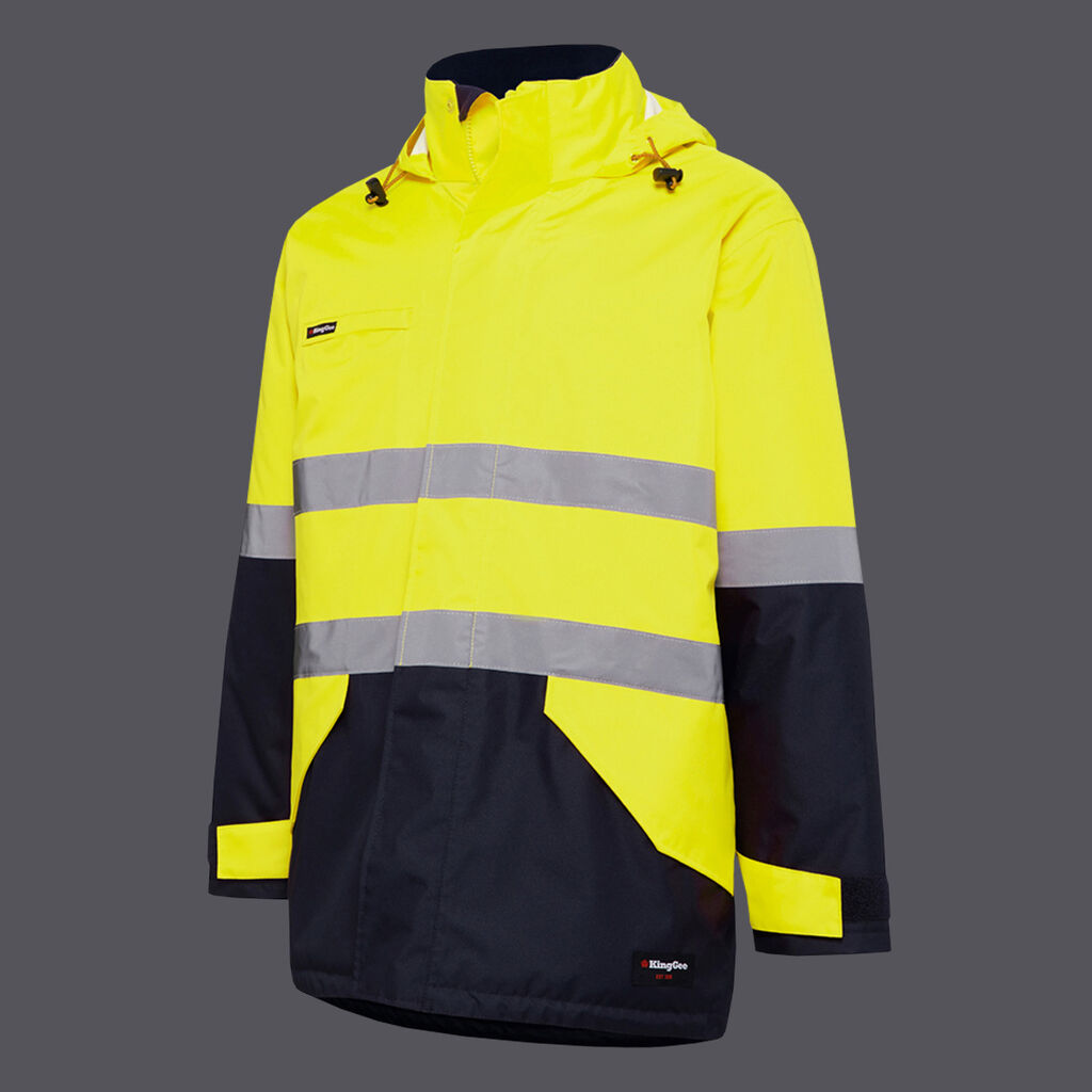 King Gee Reflective Insulated Wet Weather Jacket